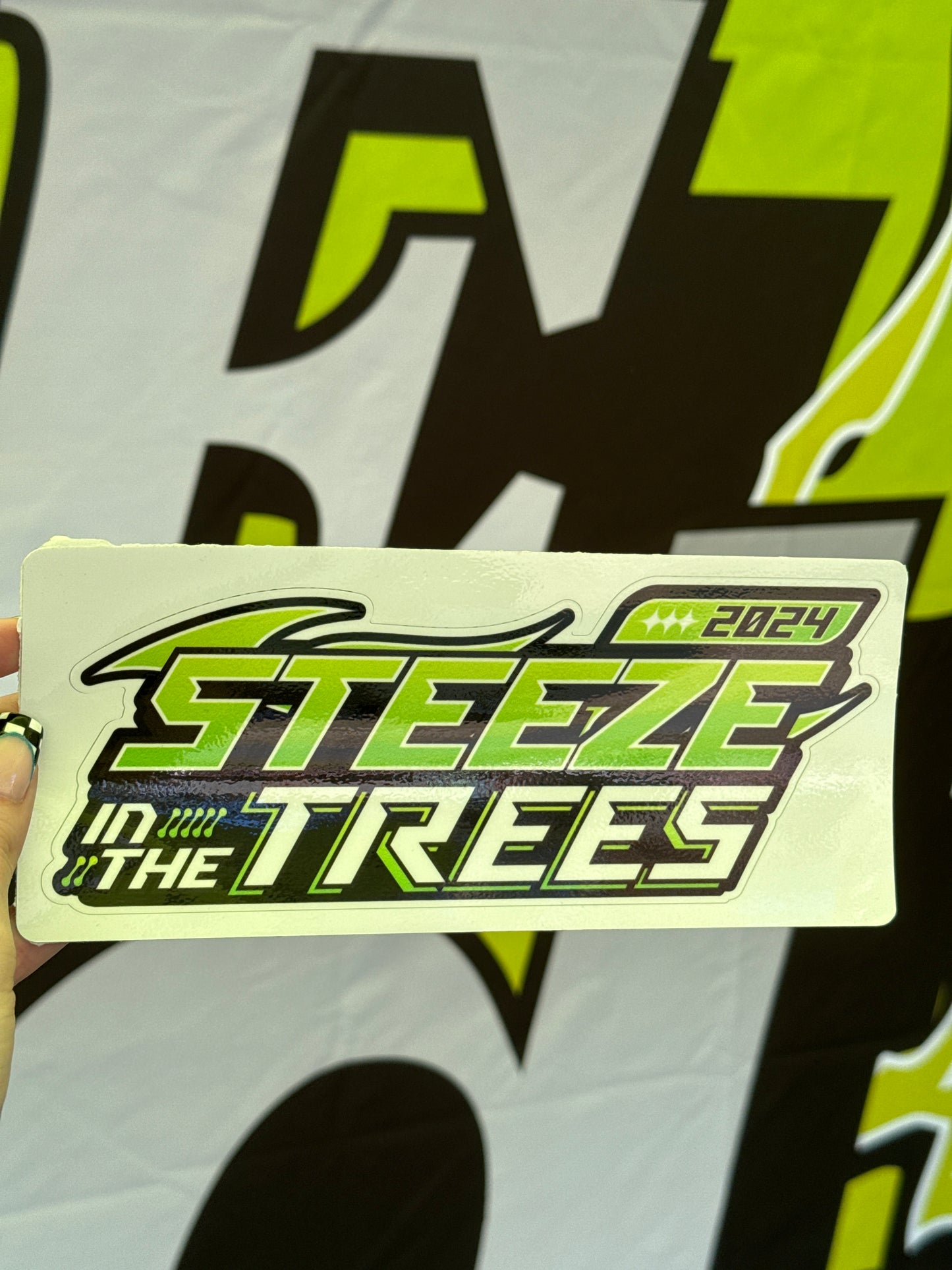 Steeze In The Trees sticker